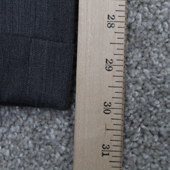 Brooks Brothers 1818 Madison Dress Pants Men 40x30 Gray Pleated 100% Wool Cuffed - Picture 4 of 11